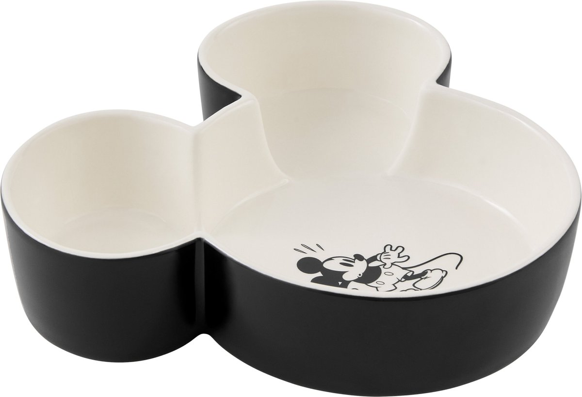 Disney Mickey Mouse Ceramic Dog and Cat Bowl