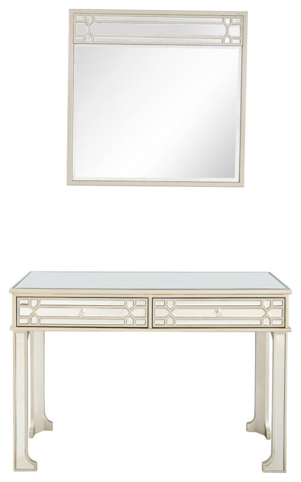 Camden Isle Aubrey Wall Mirror and Console   Contemporary   Console Tables   by BisonOffice  Houzz