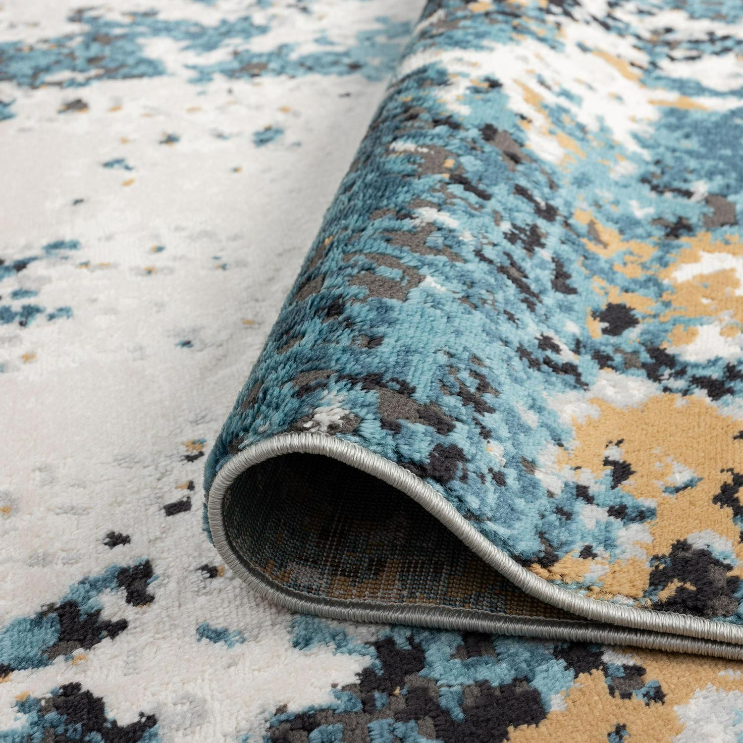 Bliss Rugs Melisa Abstract Area Rug， 5and#8242; x 7and#8242;