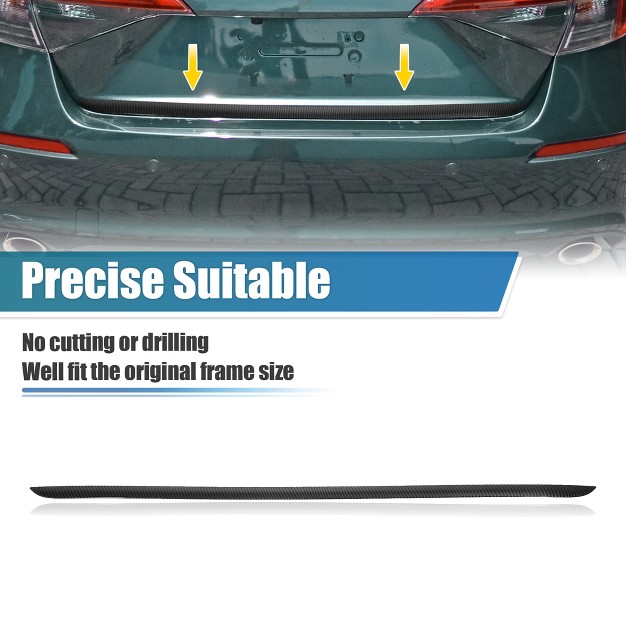 Unique Bargains Rear Tailgate Strip Trim Door Trunk Lid Strips Protector Frame Cover For Honda Civic 11th