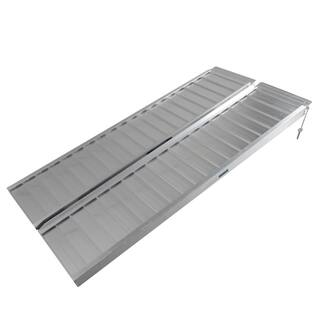 Karl home 5 ft. Portable Aluminum Folding Wheelchair Ramp for Scooter Steps Home Stairs Doorways 586709677991