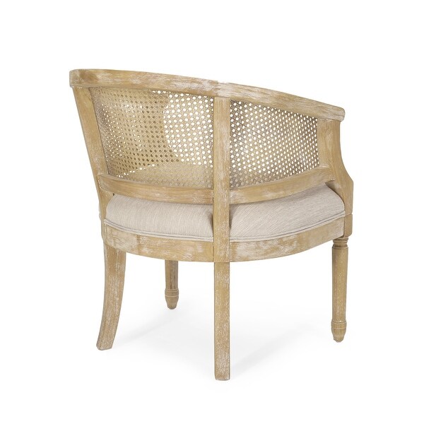 Steinaker Wood and Cane Accent Chair by Christopher Knight Home