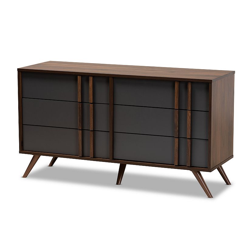 Baxton Studio Naoki 6-Drawer Dresser