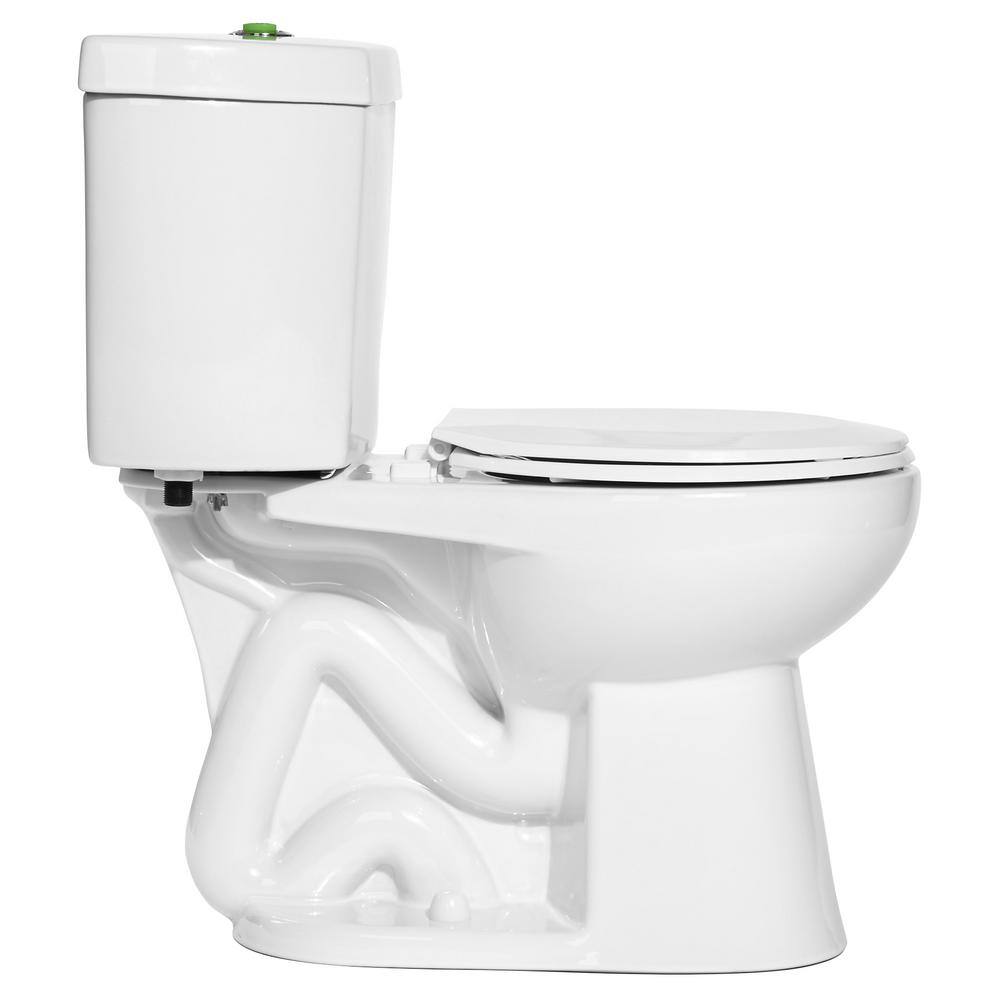 Niagara Stealth The Original 2-piece 0.50.95 GPF Dual Flush Round Front Toilet in White Seat Not Included N7716N7714-DF