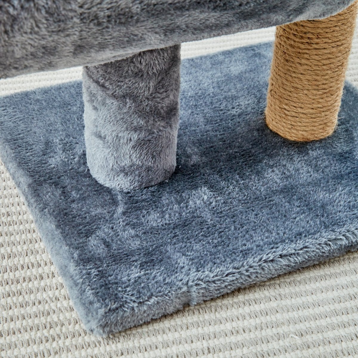 Two By Two The Hazel Sisal Cat Tree， Small， Grey