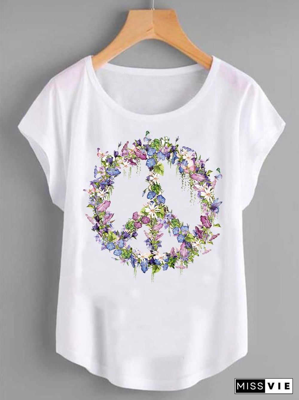 90S Love Heart Trend Graphic T Top Women Print Summer T-Shirts Clothing Fashion Shirt Female Short Sleeve Cartoon Tee T-Shirt