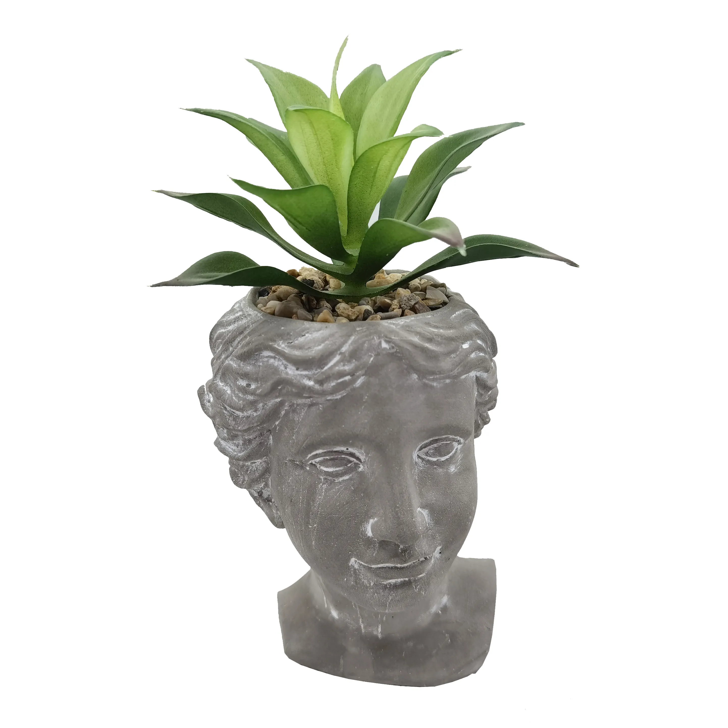 Custom Figure Sculpture Cement Artificial Flowers Plant Pots Garden Supplies for Garden Decor