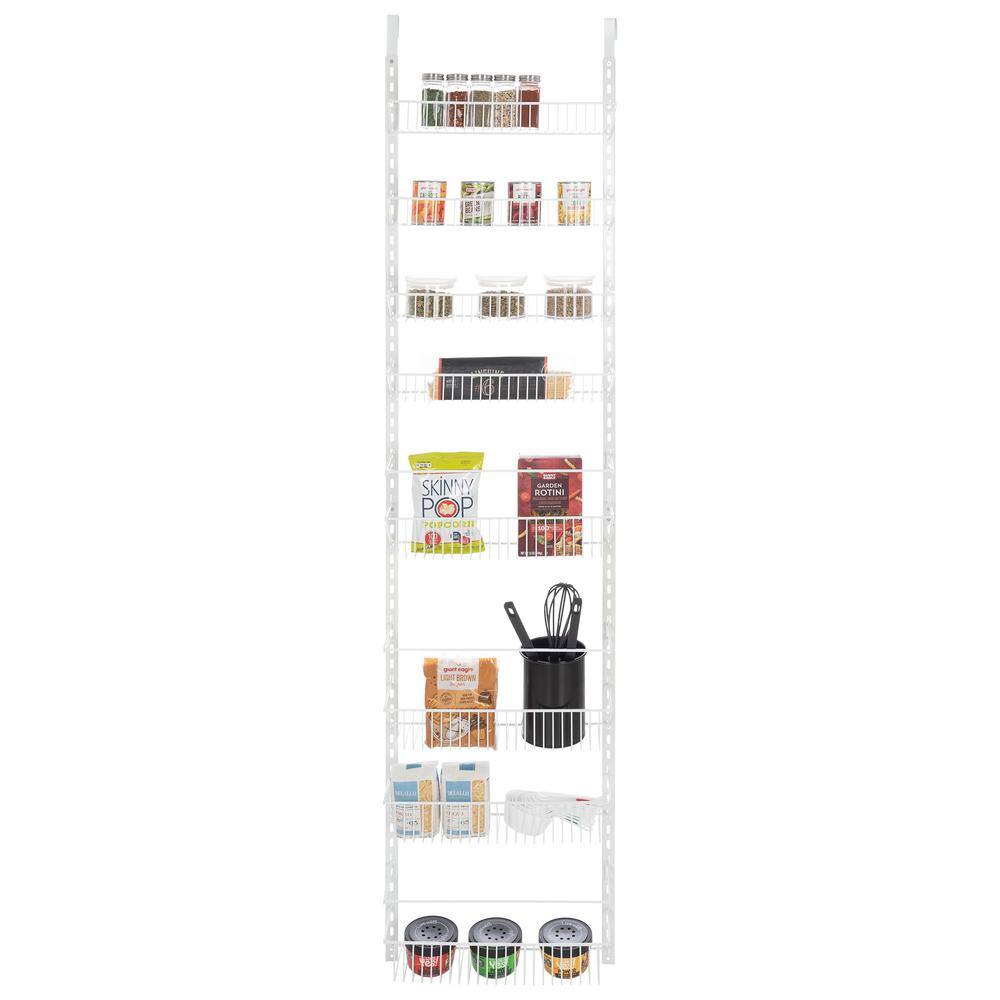 HOME-COMPLETE 74 in. H White Metal Hanging Closet Organizer HW0500080