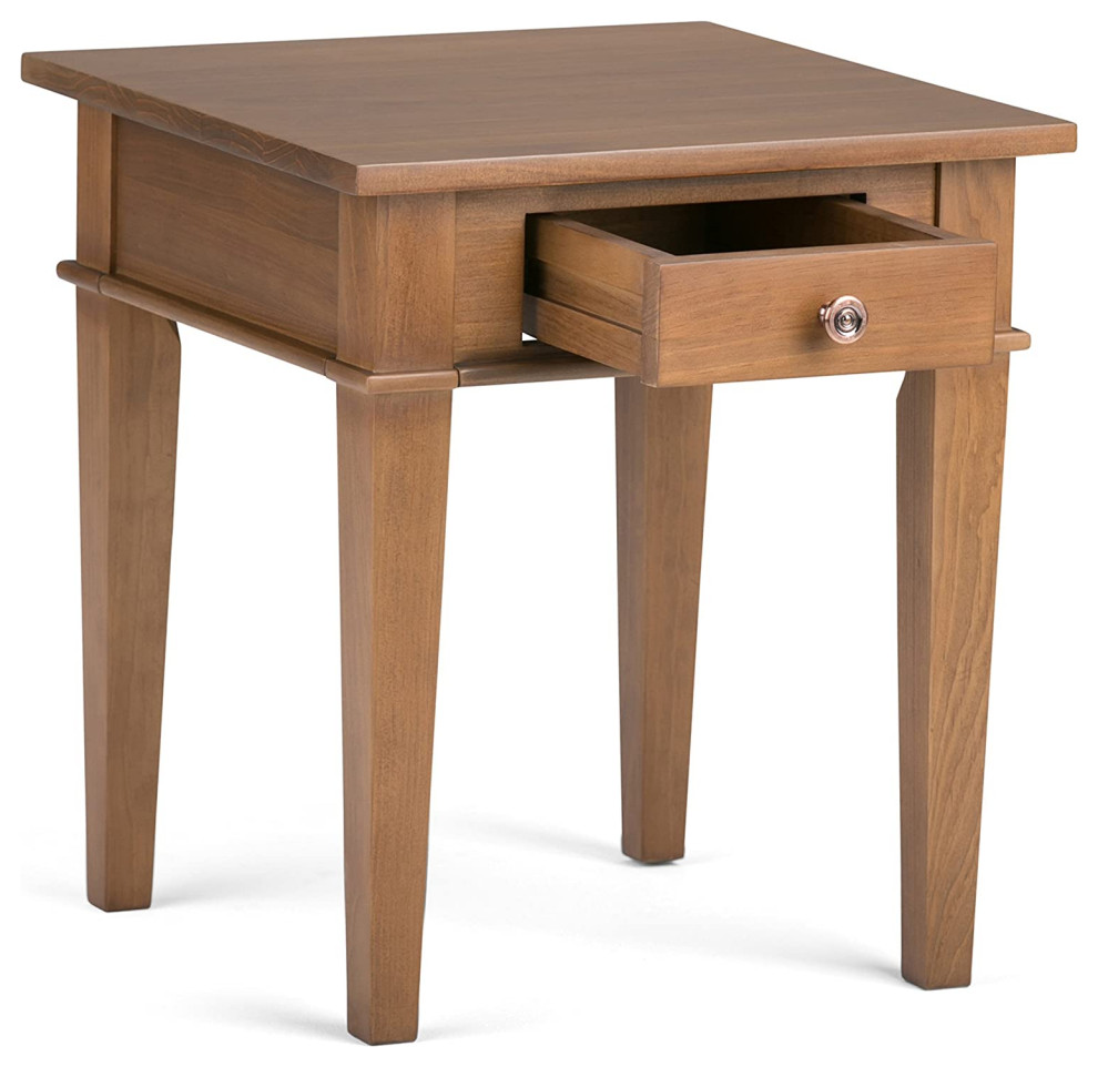 Modern 18 inch wide Square Contemporary End Side Table   Industrial   Side Tables And End Tables   by Imtinanz  LLC  Houzz