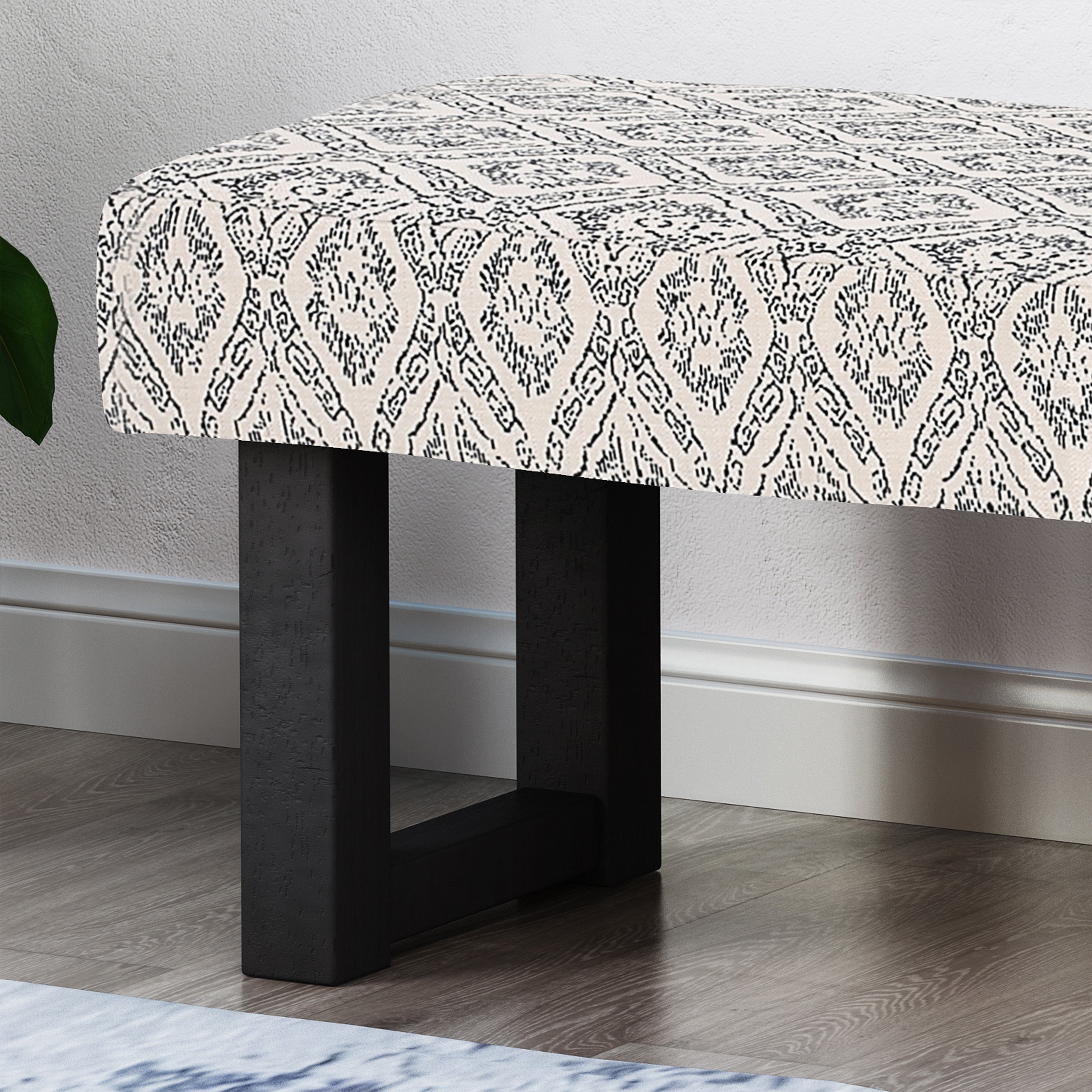 Shelby Boho Fabric Bench