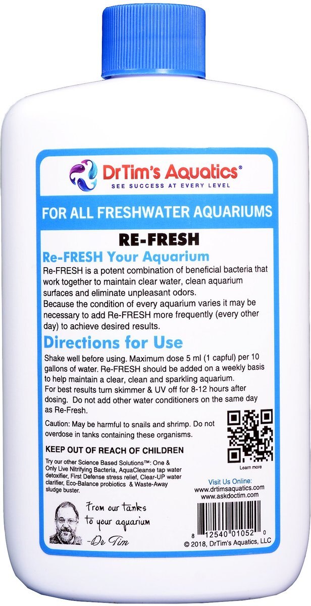 Dr. Tim's Aquatics Re-Fresh Freshwater Tank Revitalizer