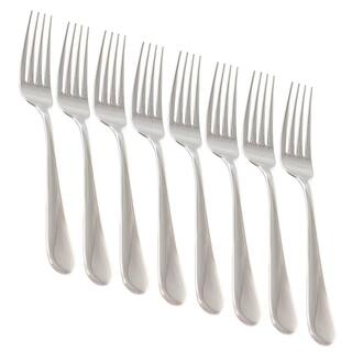 MARTHA STEWART EVERYDAY 8 Piece Stainless Steel Dinner Fork Set 985119703M