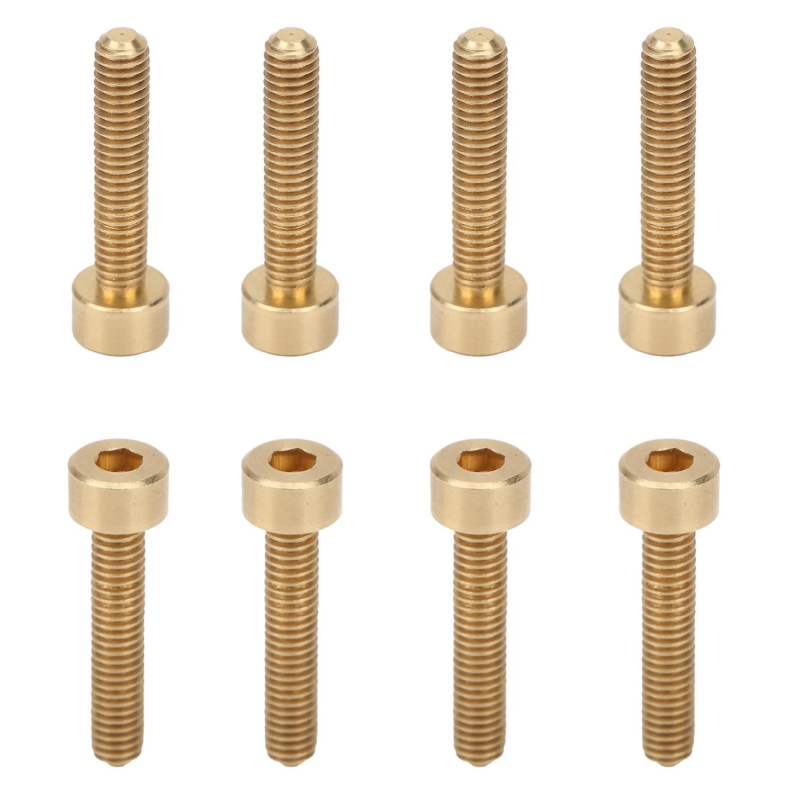 50pcs Cap Hex Socket Screw Copper Fastener Hardware Tools Industrial Supplies M4m4x20