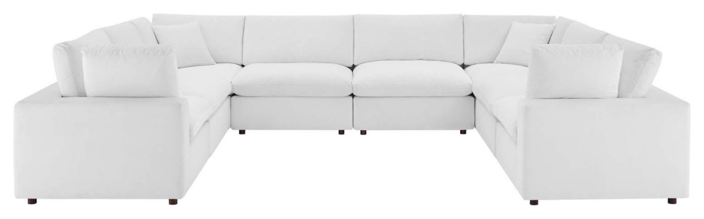 Sectional Sofa Set  Velvet  Brown  Modern  Living Lounge Hotel Lobby Hospitality   Traditional   Sectional Sofas   by House Bound  Houzz