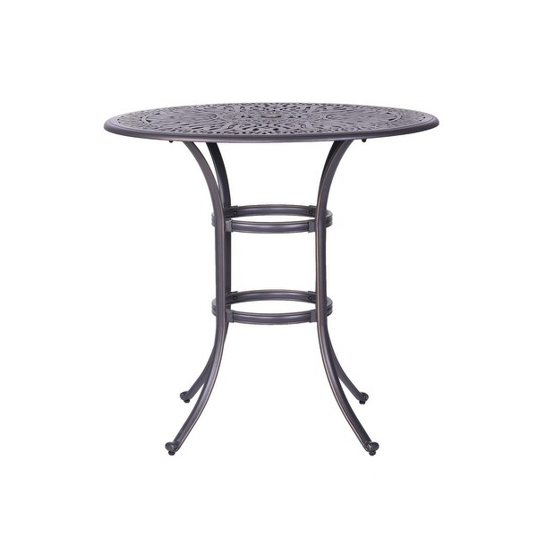 Saybrook Aluminum 42inch Round Bar Table