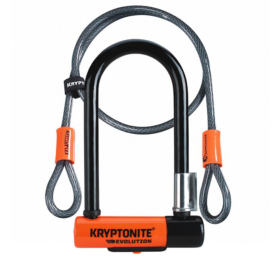 Kryptonite Evolution Mini-7 Key Lock w/ 4' Flex Cable