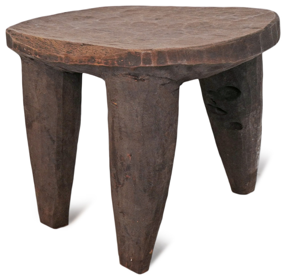 Consigned Kayin Small Senufo Stool   Rustic   Accent And Garden Stools   by Design Mix Furniture  Houzz