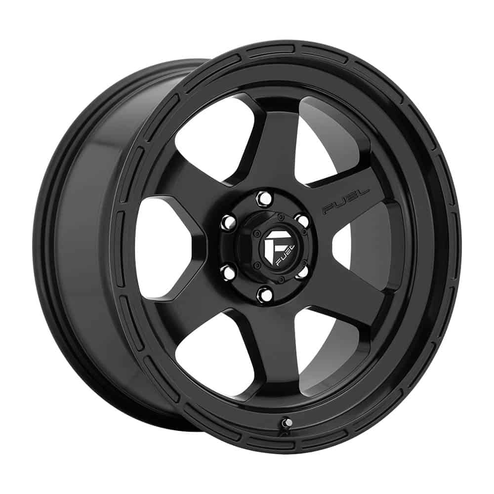 Fuel 1PC D664 SHOK D664 17X9 5X5.0 MT-BLK -12MM