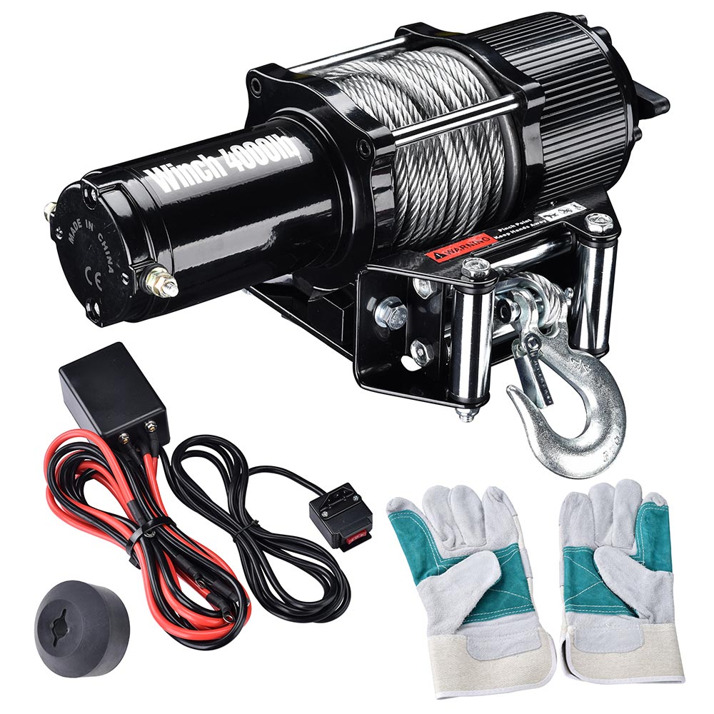 Yescom ATV Remote Electric Winch Truck Recovery 4000 12v