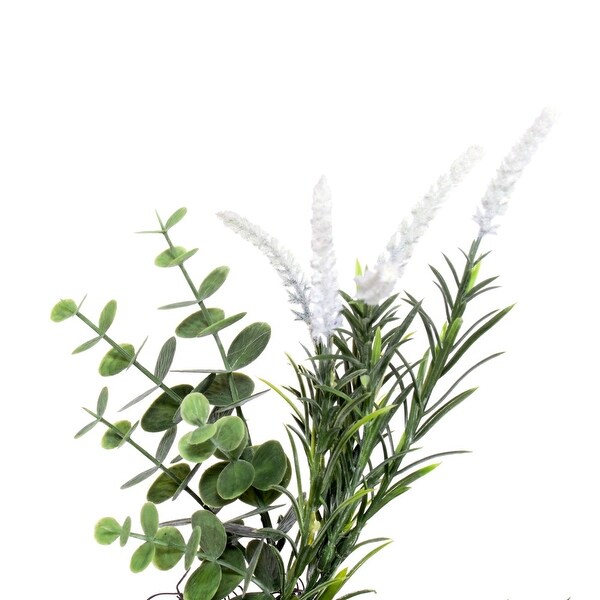 Vickerman 72 Green Artificial Rosemary and Eucalyptus Garland.