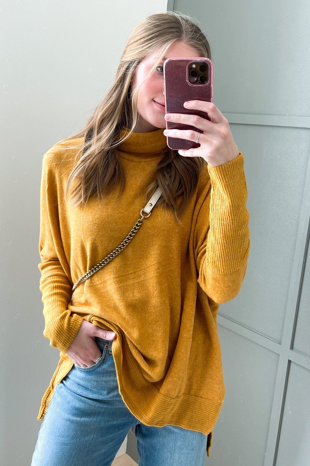 Comfy Cozy Modest Cowl-neck Sweater