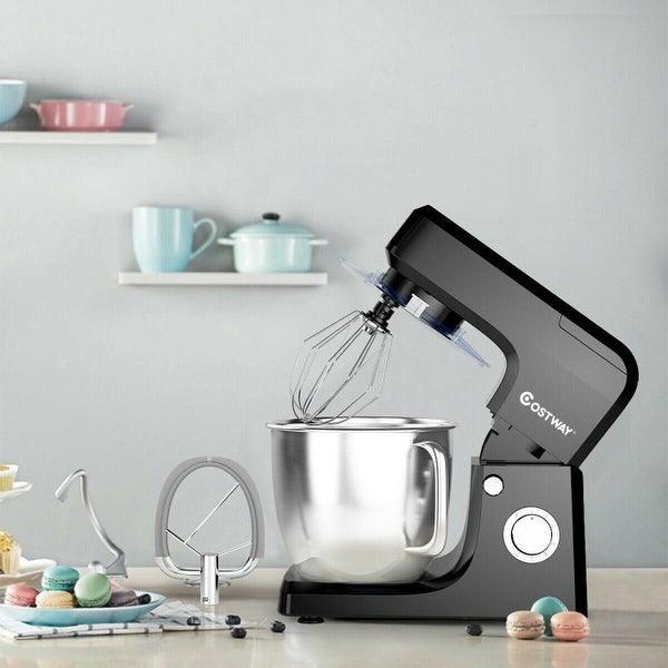 3-in-1 Multi-functional 6-speed Tilt-head Food Stand Mixer - 13.5