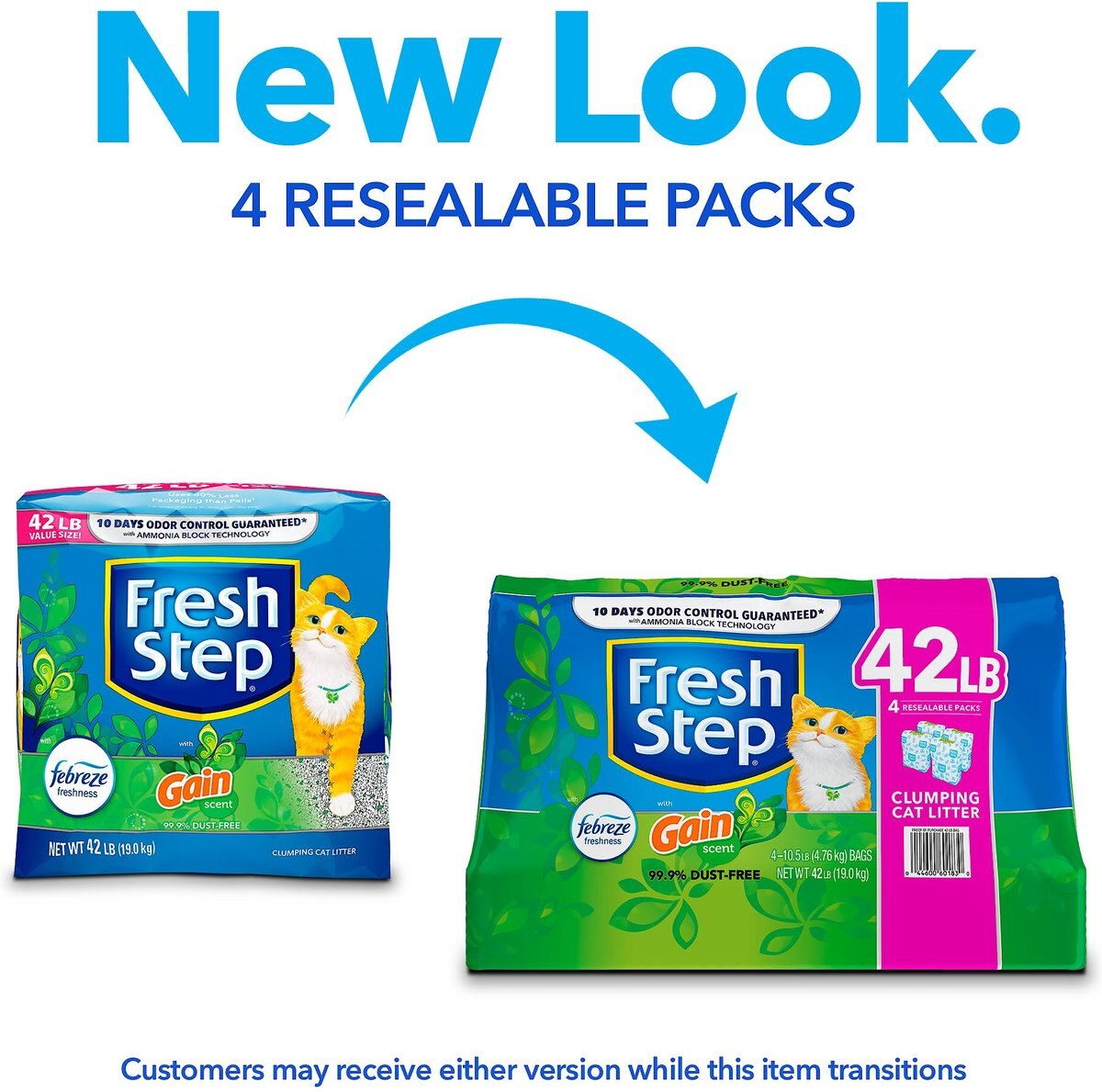 Fresh Step Febreze Freshness Gain Scented Clumping Clay Cat Litter