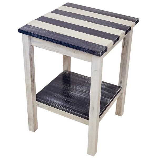 Coastal Square Deck Board End Table