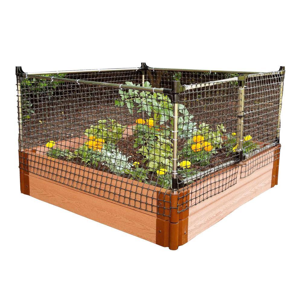 Frame It All 48 in. x 24 in. x 48 in. Stainless Steel Stack and Extend Animal Barrier 300001003