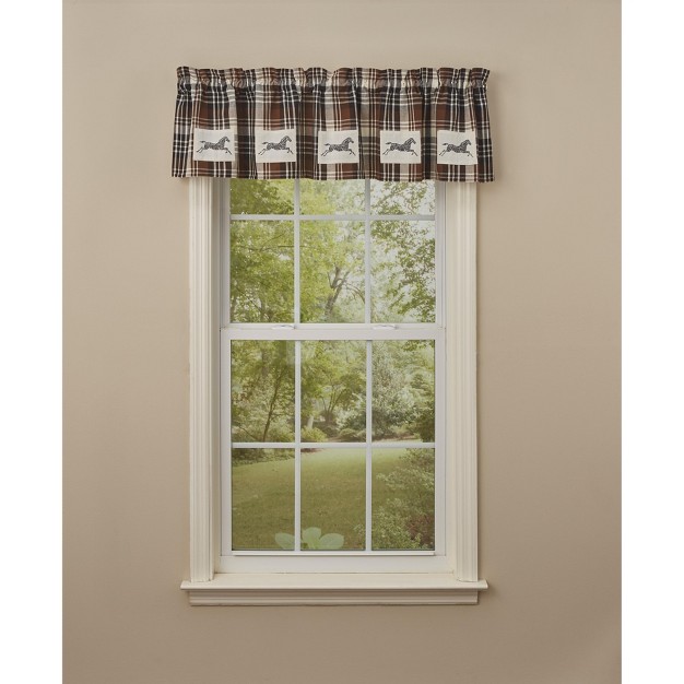 Derby Horse Patch Lined Valance 60 x27 x27 X 14 x27 x27