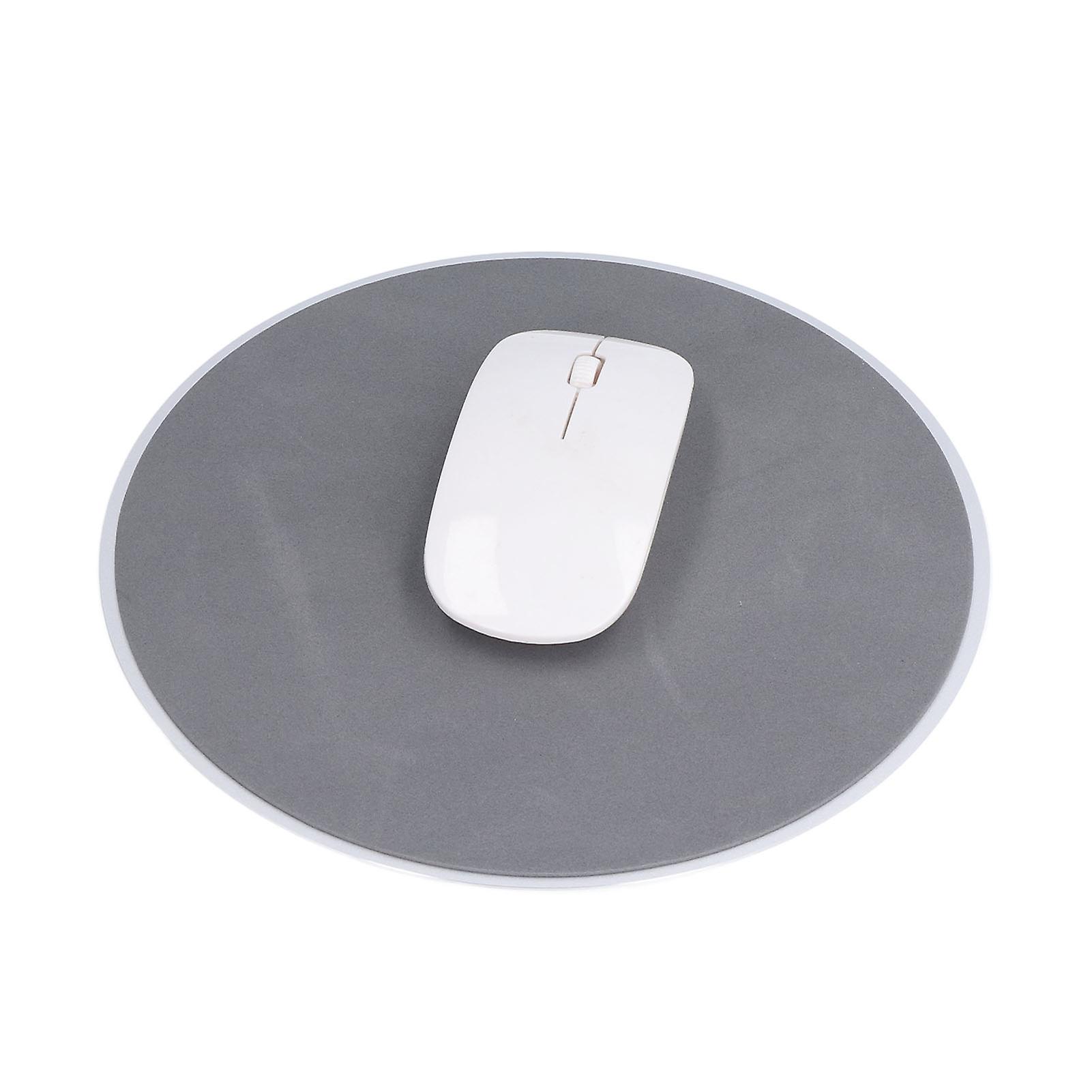 Mouse Pad Anti Slip Design Accurate Control Smoother Edges Easy To Clean Round Mouse Mat For Home Office Gamingblack