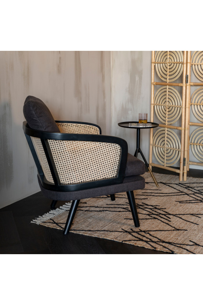 Rattan Backrest Lounge Chair  Dutchbone Manou   Tropical   Armchairs And Accent Chairs   by Oroa   Distinctive Furniture  Houzz