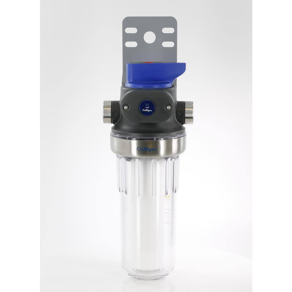 Culligan Sediment Valve-in-Head Filter Clear Housing with P5 Cartridge Water Filtration System WH-S200-C