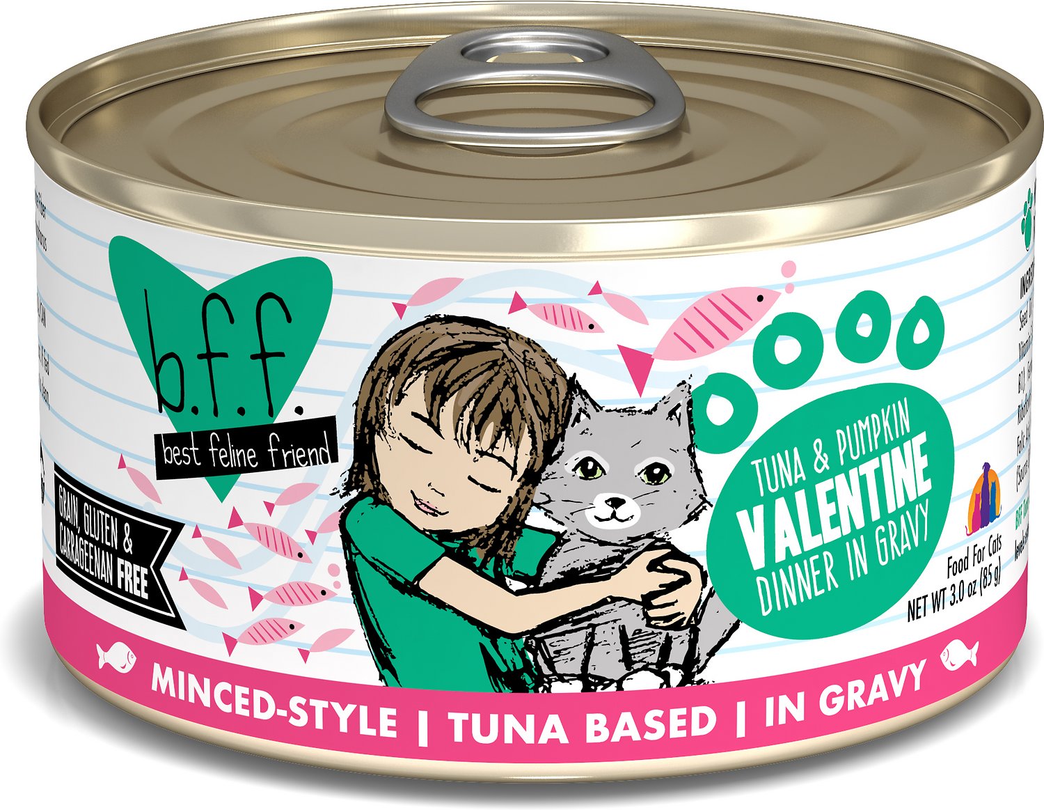 Weruva Cat Bff Originals Tuna and Pumpkin Valentine Dinner In Gravy Wet