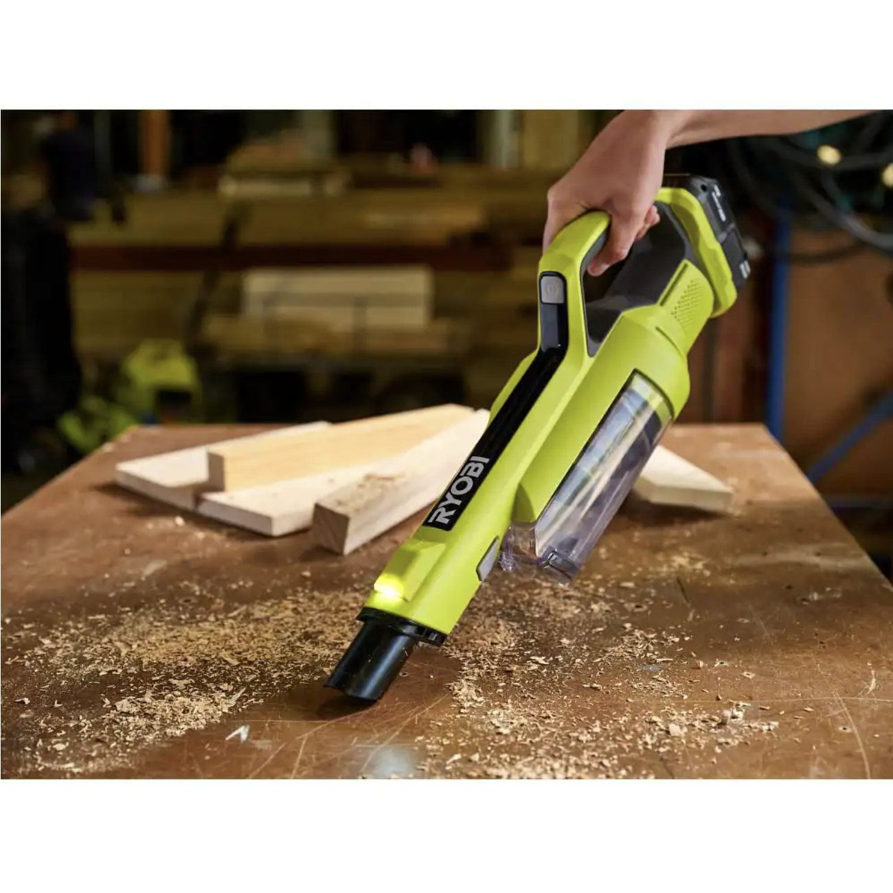 Ryobi One+ 18V Cordless Hand Vacuum With Powered Brush (Tool Only)