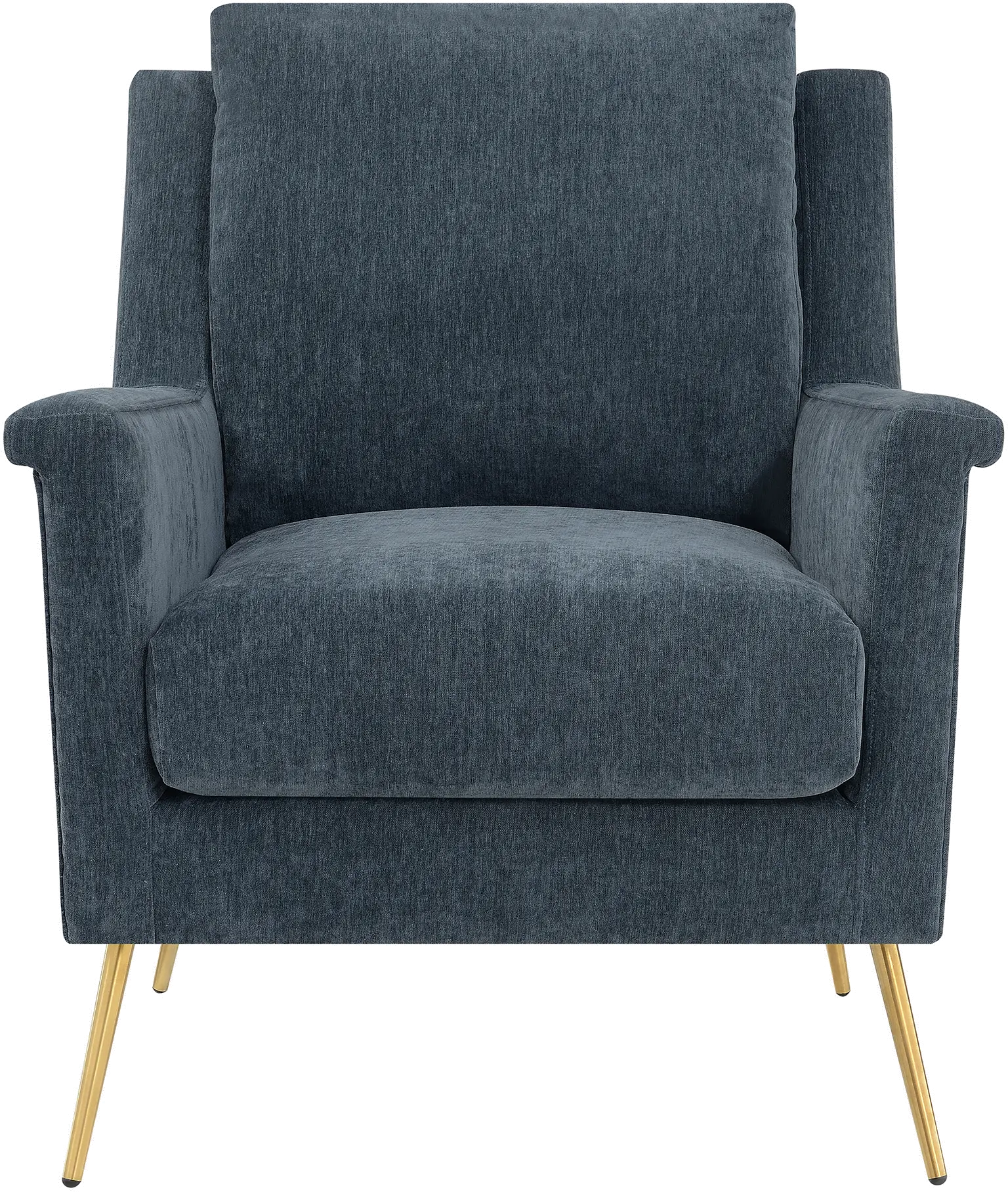 Cambridge Mid Century Modern Slate Blue Accent Chair