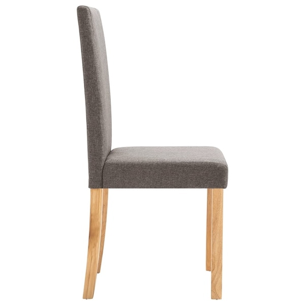 Dining Chairs 6 pcs Taupe Fabric