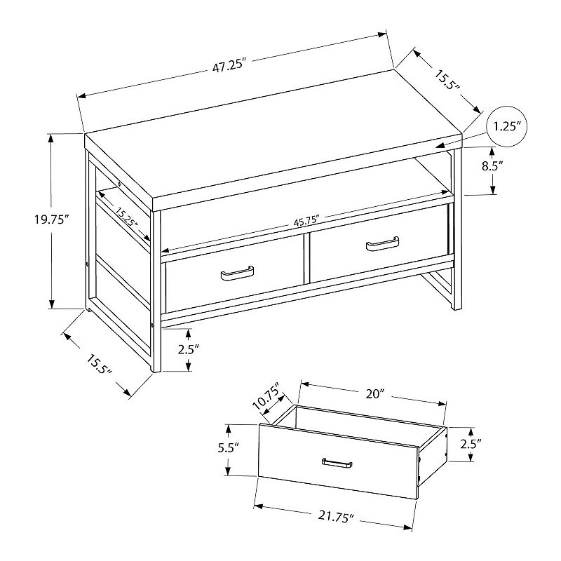 Monarch Modern TV Stand