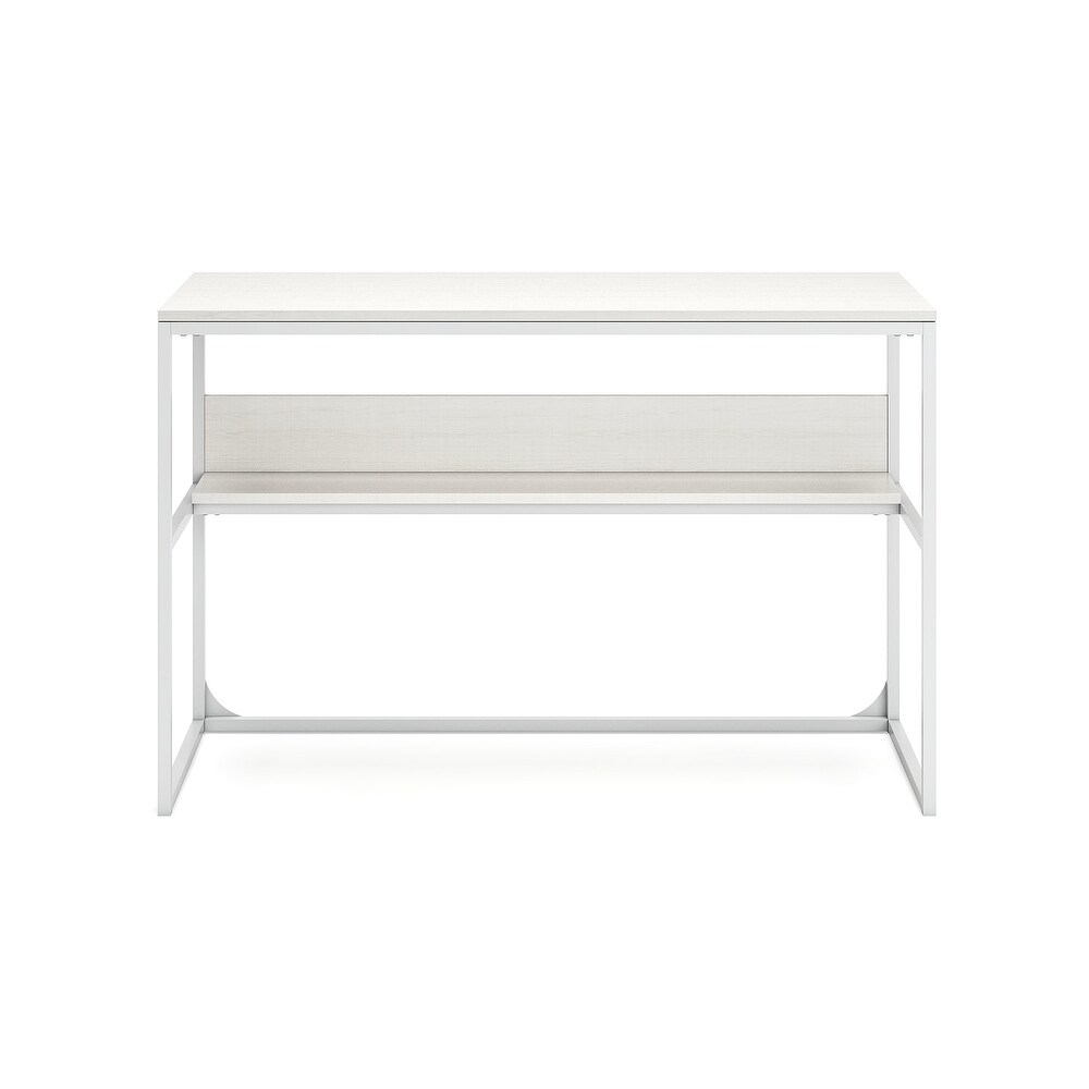 Signature Design by Ashley Deznee White Home Office Desk with Shelf