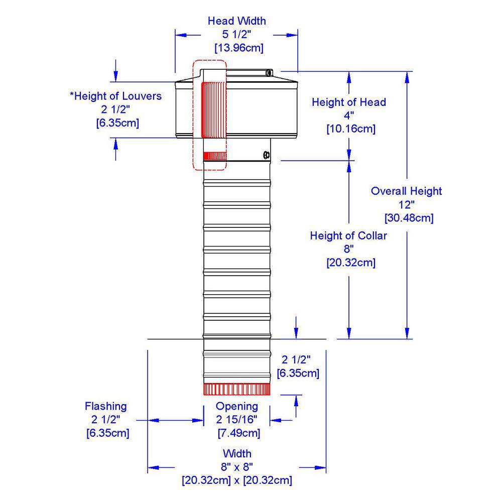 Active Ventilation 3 in. Dia. Aluminum Keepa Roof Jack with 2 in. Tail Pipe in Mill Finish KV-3-TP