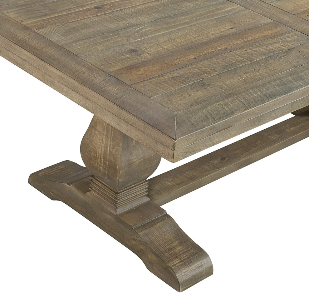 Classic Farmhouse Coffee Table  Pine Wood Construction With Baluster Legs   Contemporary   Coffee Tables   by Decor Love  Houzz