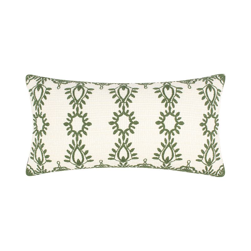 Levtex Home Oscar and Grace Bretton Woods Green Rectangular Throw Pillow