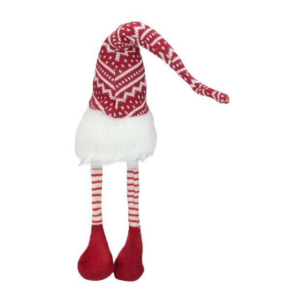 Red And White Smiling Gnome Christmas Decoration