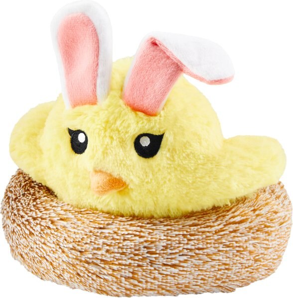 Frisco Chick in Nest 2-in-1 Plush Squeaky Dog Toy