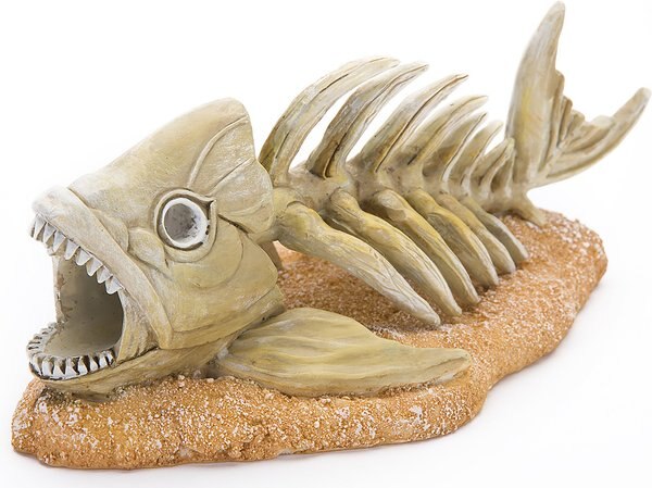 Penn-Plax Zombie Fish Resin Aquarium Ornament