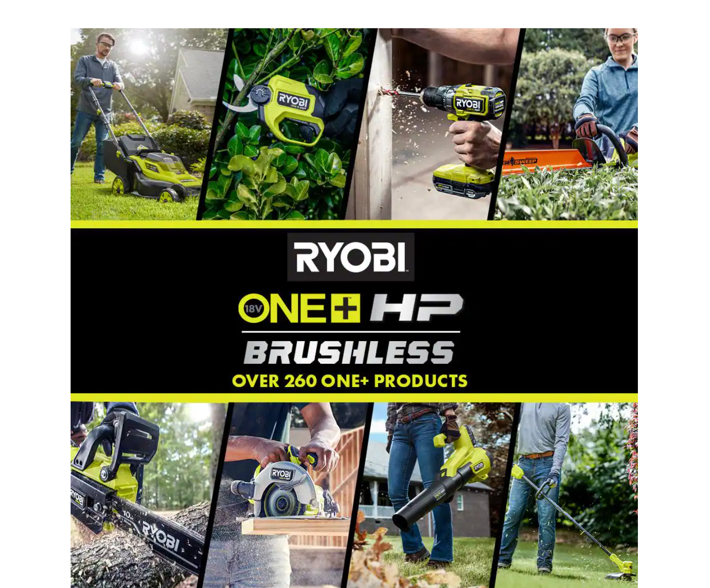 RYOBI P20019BTLVNM ONE+ HP 18V Brushless Whisper Series 15 in. Cordless Battery String Trimmer (Tool Only)