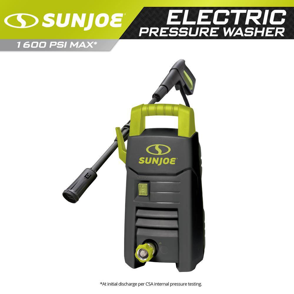 Sun Joe 1150 PSI 1.1 GPM 11 Amp Cold Water Corded Electric Pressure Washer with Adjustable Spray Wand SPX205E-XT