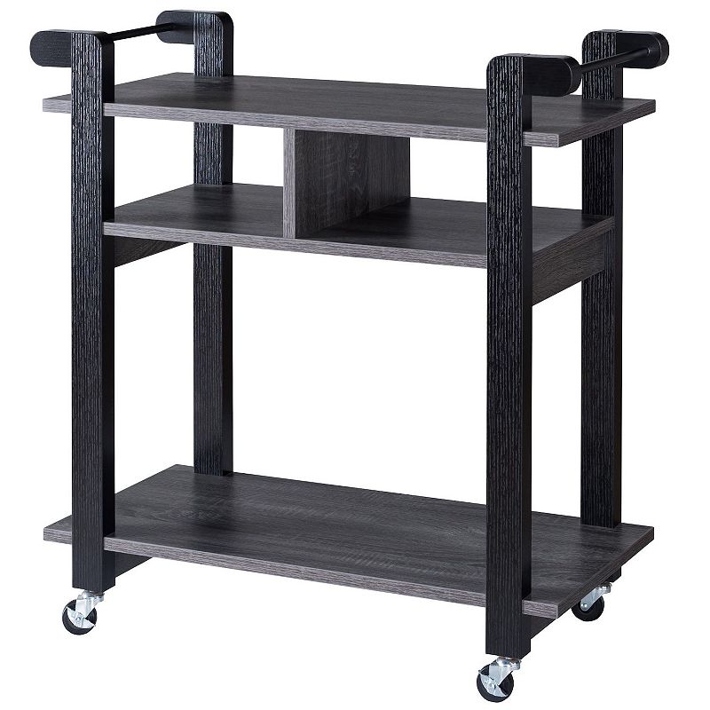 FC Design Kitchen Cart with 4 Wheels Storage and Display Unit