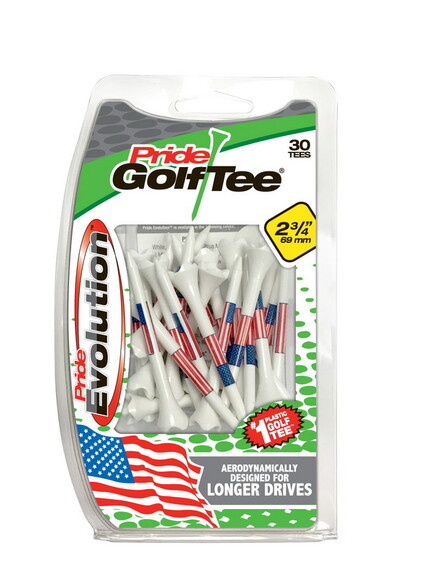 Pride Performance Tees 2 3/4 American Flag 30/pk