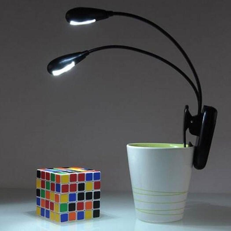 Usb Aaa Clip Led Gooseneck Lamp Reading Light Black